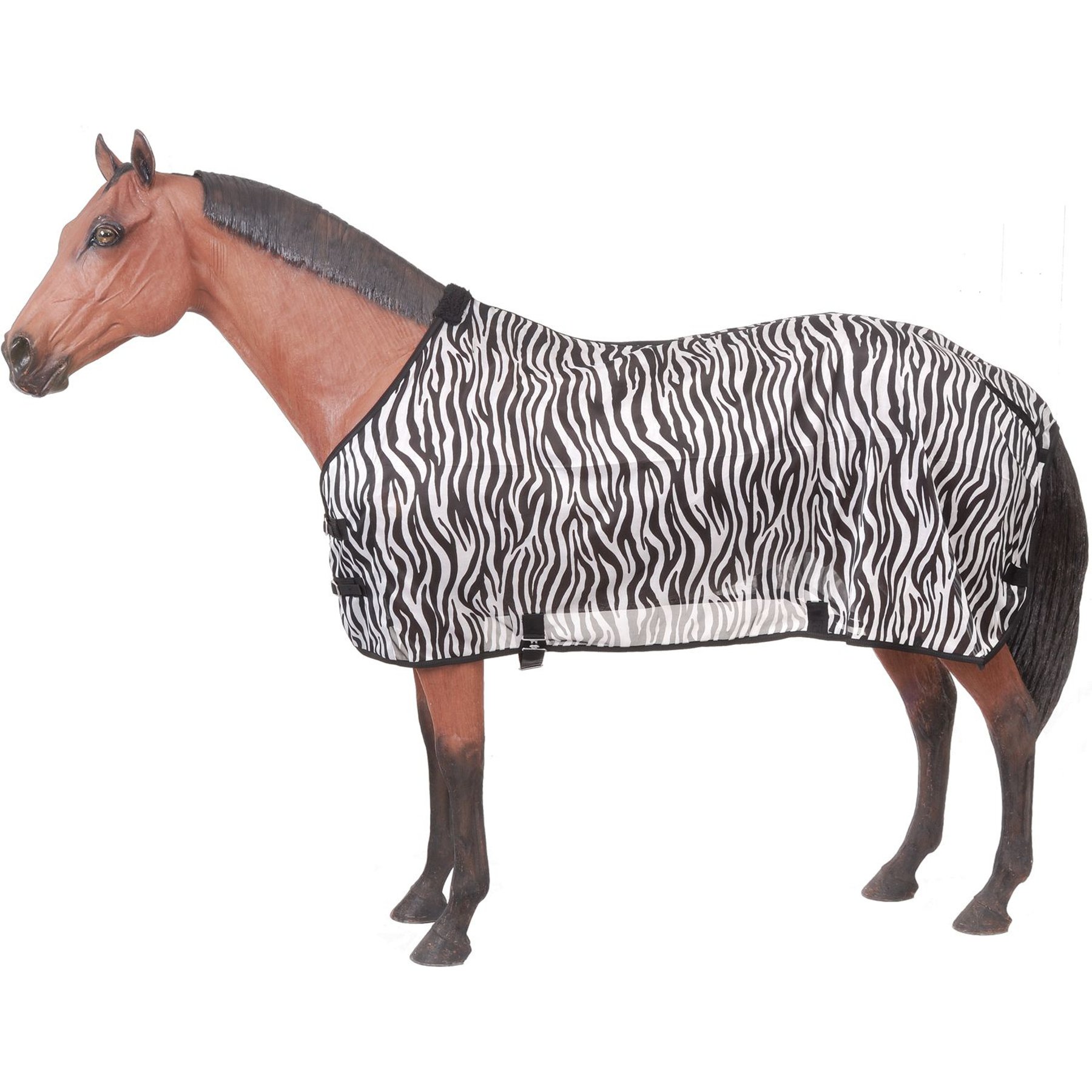Tough1 Zebra Mesh Horse Fly Sheet, 75-in