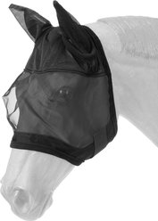 Tough1 Horse Fly Mask with Ears, Black