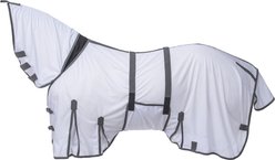 Tough1 Deluxe Contour Horse Fly Sheet with Neck Cover, White, 69-in