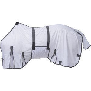 Tough1 Deluxe Contour Horse Fly Sheet, White, 78-in