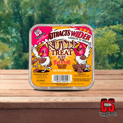 Show full view: C&S Nutty Treat Suet Wild Bird Food, case of 12 slide 8 of 12