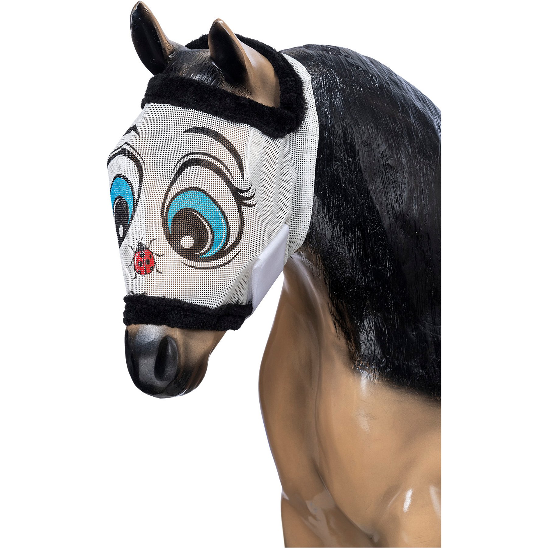 Tough1 Novelty Horse Fly Mask - Mini, Lady Bug, Small