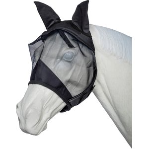 Tough1 Comfort Mesh Horse Fly Mask, Black
