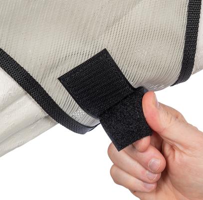 Show full view: Tough1 Bug Barrier Horse Fly Mask, Grey, Grey, Pony slide 3 of 3