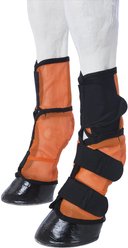 Tough1 Contoured Mesh Horse Fly Boots, Orange