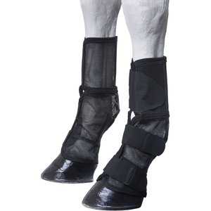 Tough1 Contoured Mesh Horse Fly Boots, Black
