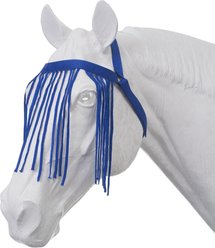 Tough1 Nylon Horse Fly Veil with Throatlatch, Royal Blue