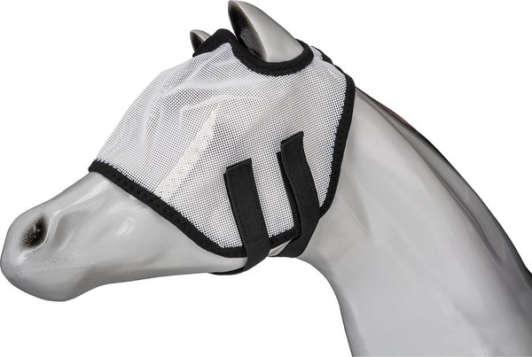 Tough1 Miniature Horse Fly Mask without Ears, White