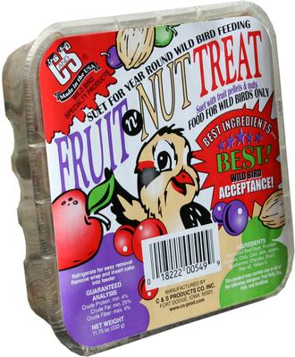 Show full view: C&S Fruit n' Nut Treat Suet Wild Bird Food, case of 12 slide 2 of 11
