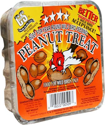 Show full view: C&S Peanut Treat Suet Wild Bird Food, case of 12 slide 2 of 12
