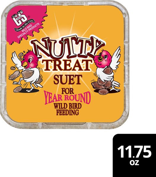 C&S Nutty Treat Suet Wild Bird Food