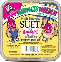 C&S High Energy Suet Wild Bird Food, case of 12