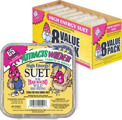C&S High Energy Suet Wild Bird Food, case of 8