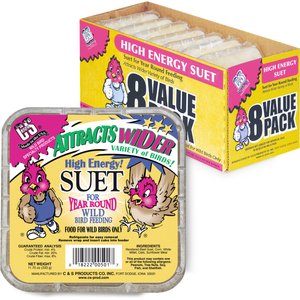 C&S High Energy Suet Wild Bird Food, case of 8
