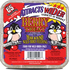 C&S Berry Treat Suet Wild Bird Food, case of 12