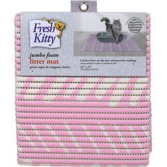 Fresh Kitty Dash Foam Cat Litter Mat, Jumbo, Pink
