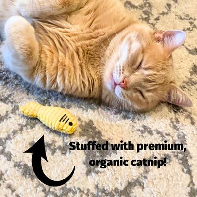 Show full view: HuggleKats Sardinies Cat Toy, 3 count slide 9 of 9