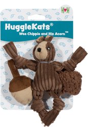 HuggleKats Wee Chippie & His Acorn Cat Toy, 2 count