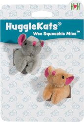 HuggleKats Wee Squooshie Mice Cat Toy, 2 count