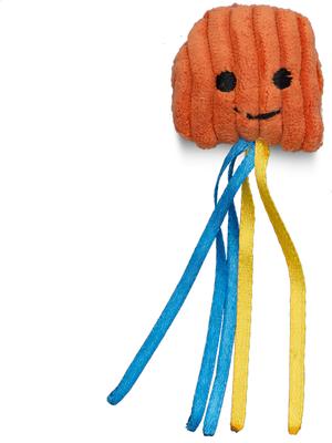 Show full view: HuggleKats Jellie Fish Cat Toy, 3 count slide 4 of 9