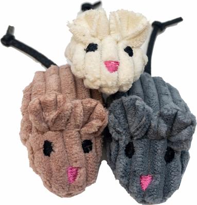 Show full view: HuggleKats Mightie Mice Cat Toy, 3 count slide 2 of 9