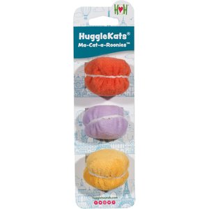 HuggleKats Ma-Cat-a-Roonies Cat Toy, 3 count