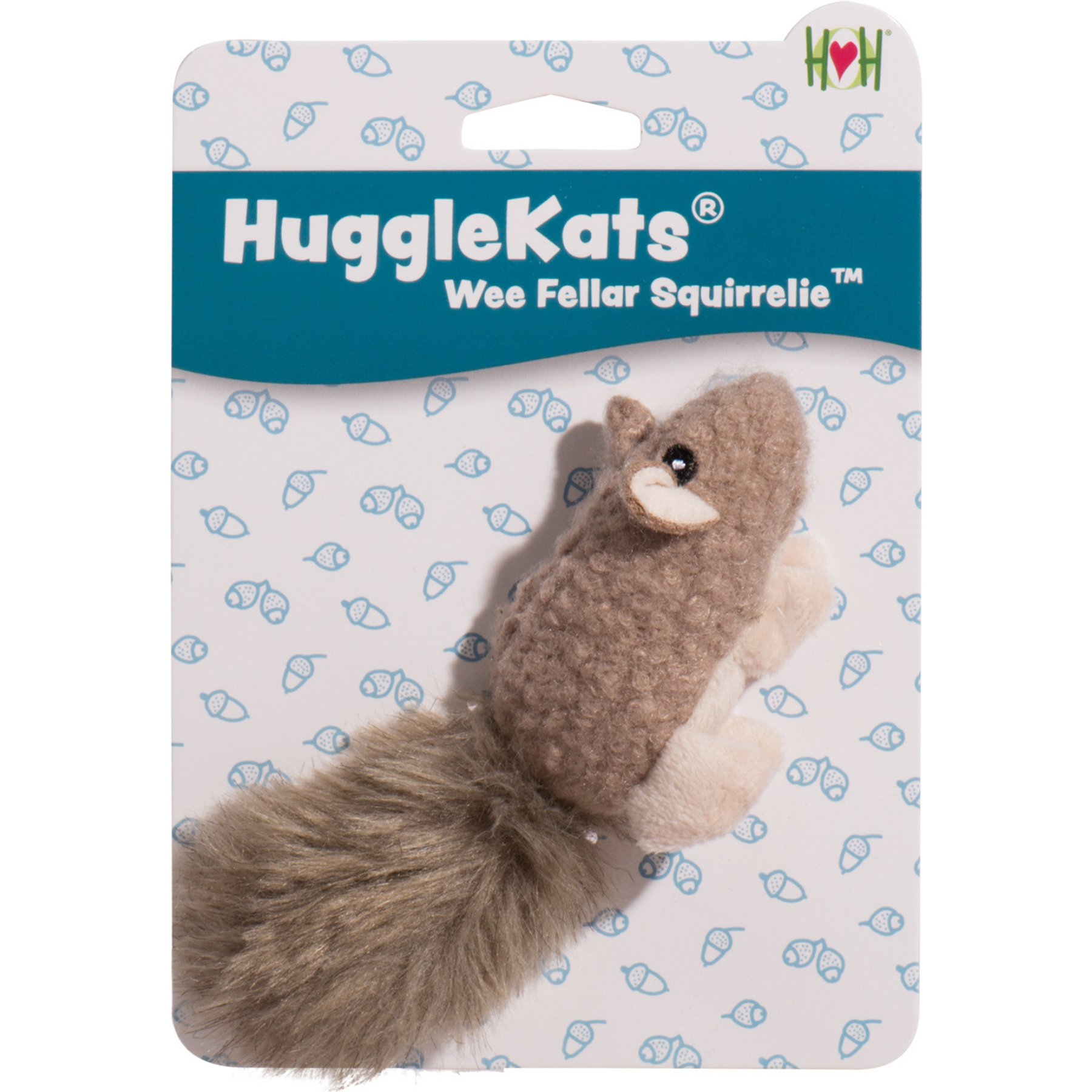 HuggleKats Wee Fellar Squirrelie Cat Toy, 1 count