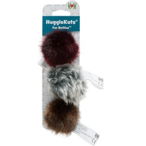 HuggleKats Fur Ballies Cat Toy, 3 count