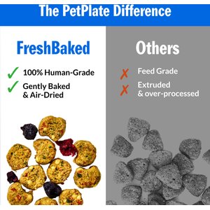 PetPlate FreshBaked Beef Gently Baked & Air-Dried Human-Grade Dog Food, 32-oz box