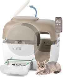 PetSnowy Automatic Odor-Free Self-Cleaning Cat Litter Box, Classic