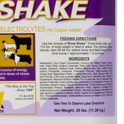 Show full view: SFI Show Shake Farm Animal Supplement, 25-lb bag slide 2 of 5