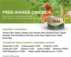 ZEAL New Zealand Chicken Recipe High Protein Grain-Free Wet Dog Food, 6-oz can, case of 12 slide 2 of 7