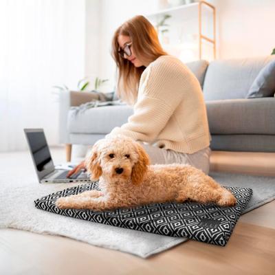 Show full view: Elle Elegant Design Dog & Cat Crate Mat, Black slide 6 of 7