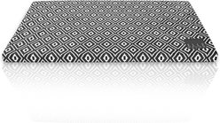 Elle Elegant Design Dog & Cat Crate Mat, Black