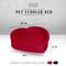 Show in main carousel: Elle Heart-Shaped Orthopedic Dog & Cat Bed, Red slide 6 of 7