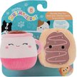 Squishmallows Soups Raisy & Dash Squeaky Plush Dog Toy, 3.5-in, 2 count