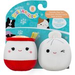 FuzzYard Fetch My Slippers & Paper Squeaky Plush Dog Toy, 2 count