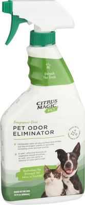 Show full view: Citrus Magic Pet Odor Eliminator Fragrance-Free Pet Deodorizer Spray, 22-fl oz bottle, case of 3 slide 3 of 4