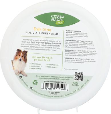 Show full view: Citrus Magic Fresh Citrus Pet Odor Absorbing Solid Air Freshener, 8-oz, case of 3 slide 2 of 3