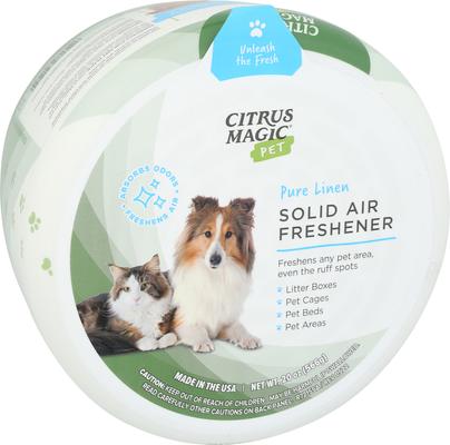 Show full view: Citrus Magic Pure Linen Pet Odor Absorbing Solid Air Freshener, 20-oz, case of 2 slide 4 of 4