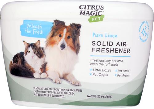 Show full view: Citrus Magic Pure Linen Pet Odor Absorbing Solid Air Freshener, 20-oz, case of 2 slide 3 of 4