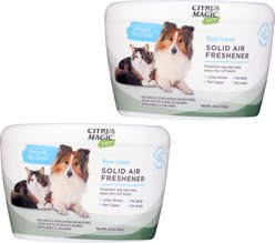 Citrus Magic Pure Linen Pet Odor Absorbing Solid Air Freshener, 20-oz, case of 2
