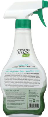 Show full view: Citrus Magic Pet Probiotic Outdoor Fresh Cat Litter Odor Eliminator, 16-fl oz, case of 2 slide 2 of 3