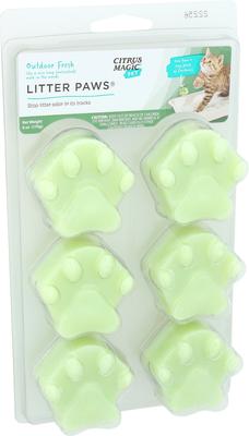 Show full view: Citrus Magic Litter Paws Outdoor Fresh Cat Litter Deodorizer, 6 count, case of 2 slide 2 of 2