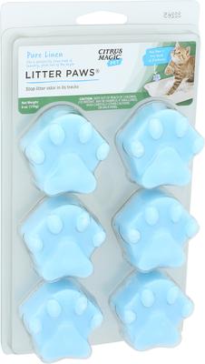 Show full view: Citrus Magic Litter Paws Fresh Linen Cat Litter Deodorizer, 6 count, case of 2 slide 3 of 3
