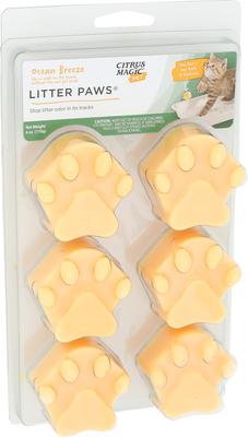 Show full view: Citrus Magic Litter Paws Ocean Breeze Cat Litter Deodorizer, 6 count, case of 2 slide 2 of 2