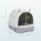 Show in main carousel: PawHut Covered Cat Litter Box with Lid & Scoop, 20.5-in, Gray slide 3 of 9