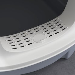 PawHut Enclosed Drawer Cat Litter Box with Scoop, Gray, 20.7-in slide 2 of 9