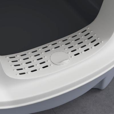Show full view: PawHut Enclosed Drawer Cat Litter Box with Scoop, Gray, 20.7-in slide 10 of 10