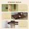 Show in main carousel: PawHut 89 to 104-in Adjustable Height Plush Floor-to-Ceiling Cat Tree & Condo, Brown slide 5 of 9